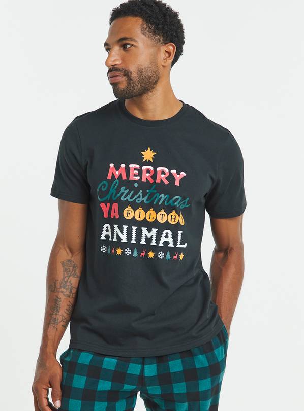 JACAMO Christmas Graphic Check Pyjamas 2XL